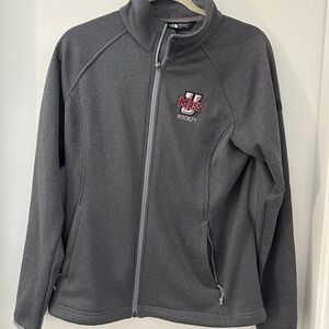 The North Face Varsity Jacket Gray Athletic Cut